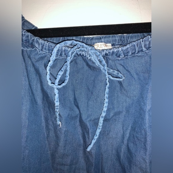 J crew factory denim cap sleeve blouse size XS - Picture 3 of 8